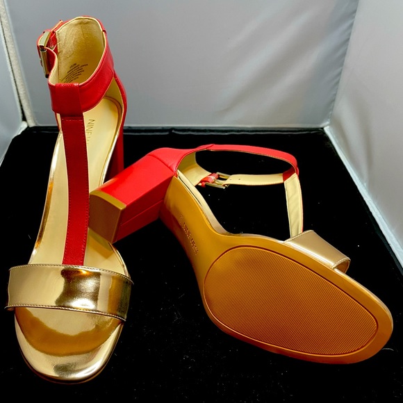 Nine West color block heels - Picture 1 of 5